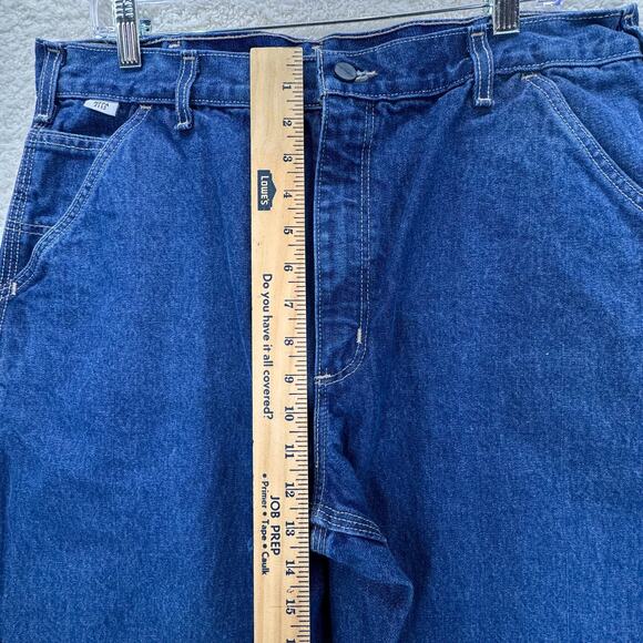 Carhartt Carpenter Jeans Men 36x32 NFPA 2112 Flame Resistant Workwear Cotton - Picture 4 of 16